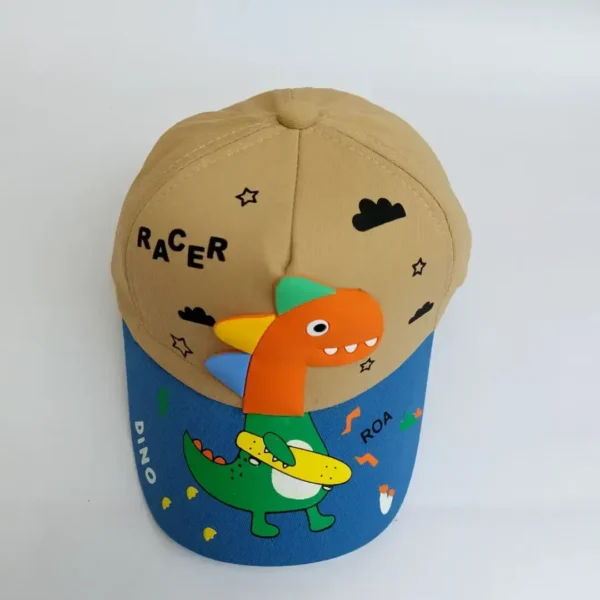 کلاه نقابدارطرح دایناسوراسکیت دار رنگ کرم 123-200