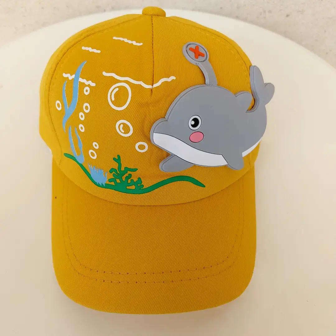 کلاه اسپرت نهنگ رنگ زرد 128-200