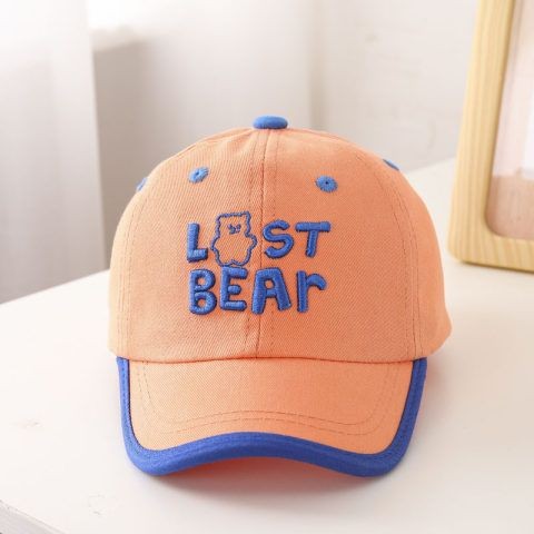 کلاه کپ بچهگانه مدل Lost Bear رنگ نارنجی کد 143-200