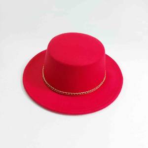 کلاه خاخامی کارتیه دار رنگ قرمز کد 104-400