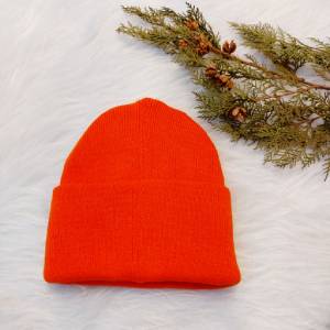 کلاه بافت اسپرت رنگ نارنجی کد 179-300
